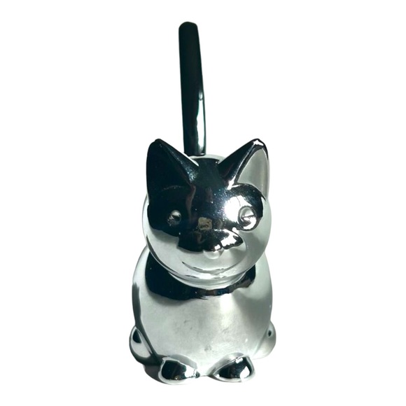 Umbra Zoola Cat Ring Holder Silver Chrome Japan Long Tail - Picture 3 of 7
